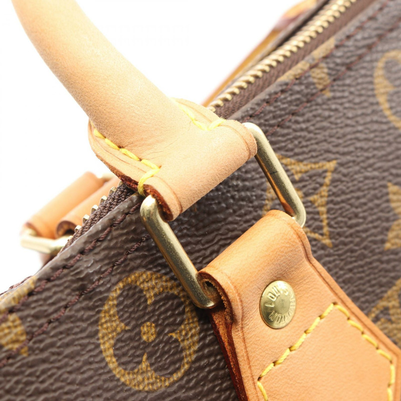 路易威登 Speedy 30 手提包 M41526 Monogram 帆布皮革棕色二手女士-8