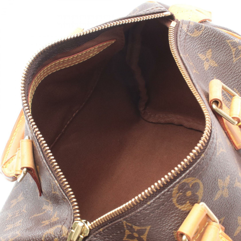 路易威登 Speedy 25 手提包 M41528 Monogram 帆布皮革棕色二手女士-2