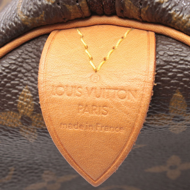 路易威登 Speedy 25 手提包 M41528 Monogram 帆布皮革棕色二手女士-3