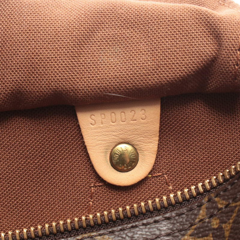路易威登 Speedy 25 手提包 M41528 Monogram 帆布皮革棕色二手女士-4
