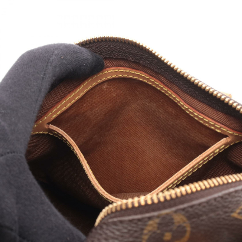 路易威登 Speedy 25 手提包 M41528 Monogram 帆布皮革棕色二手女士-5