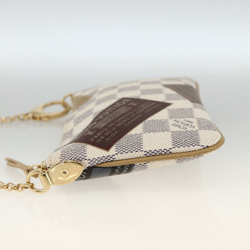 【日本直送】路易威登 Damier Azur Pochette Mira 中型配件袋 N63078 正品 AMZ318V-2