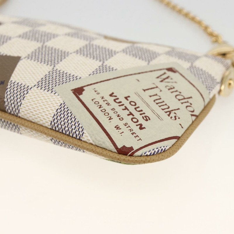 【日本直送】路易威登 Damier Azur Pochette Mira 中型配件袋 N63078 正品 AMZ318V-7