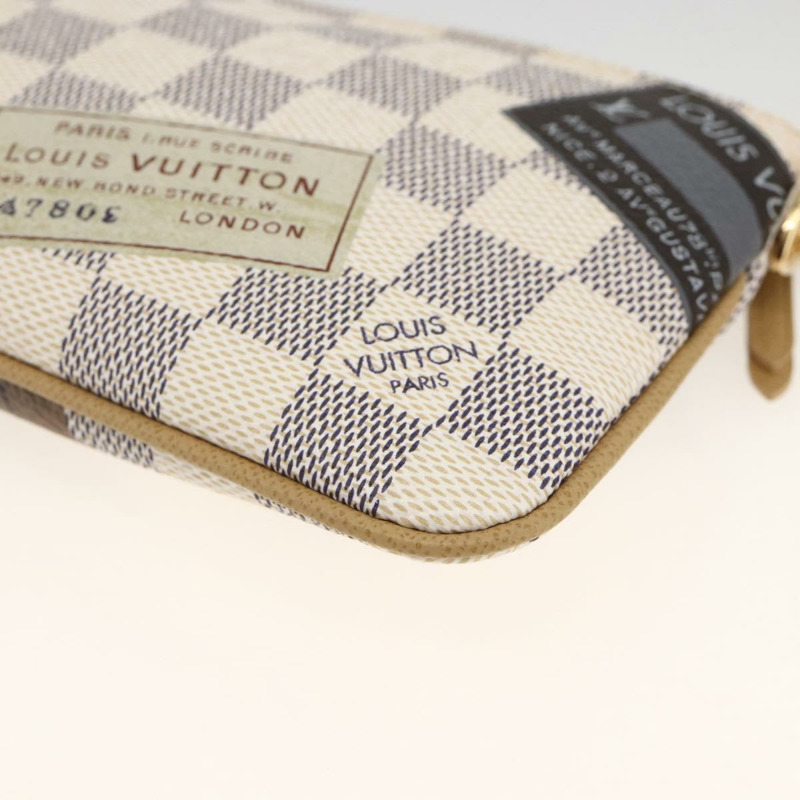 【日本直送】路易威登 Damier Azur Pochette Mira 中型配件袋 N63078 正品 AMZ318V-15