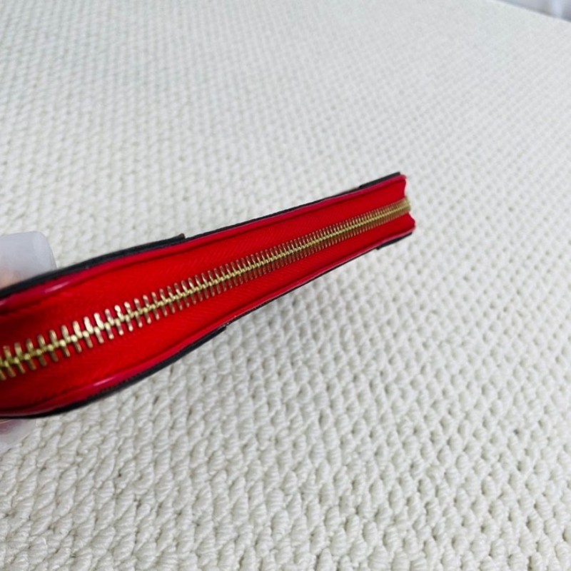 LV 路易威登 經典老花 紅色拼皮長款錢包 上手氣質顯白 經典款式-12