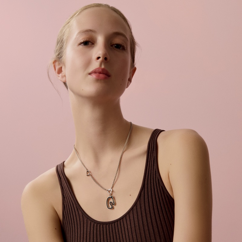Hermes Tonnerre Small Model 黑銀 項鏈 Necklace-4
