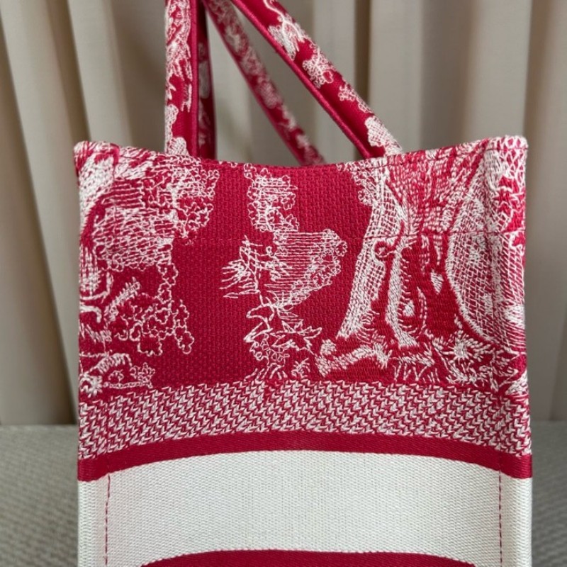 迪奧Dior動物園刺繡托特包 刺繡很有立體感 包型挺括 容量大 很能裝 日常通勤百搭實用-17