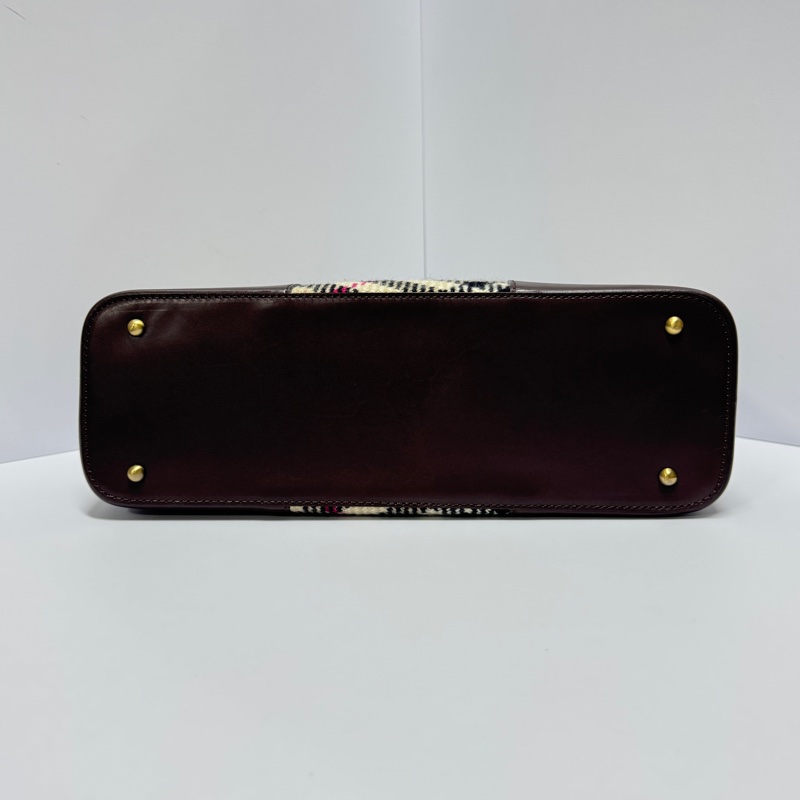 【全新品閒置🎁】 Burberry 巴寶莉 羊毛格紋 肩背手提包 （專櫃93,000）-12