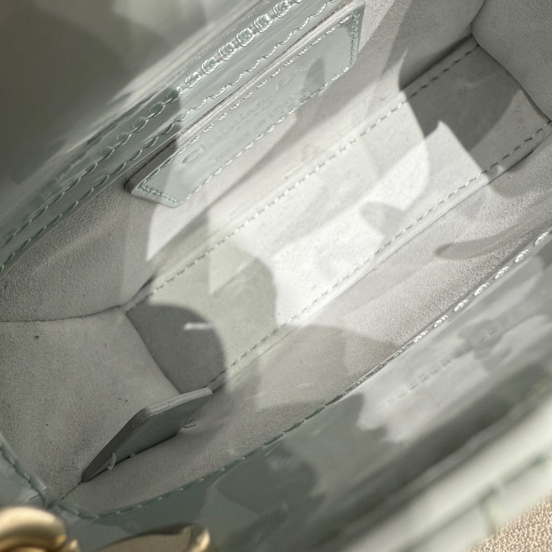 【98新 ✨ 全網最低價!】Dior/迪奧 冰川藍漆皮超mini戴妃包小廢包(下單前先詢問庫存❗️)-7