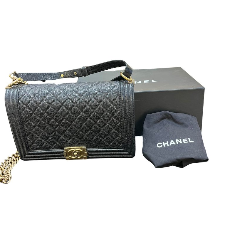【美收精品】CHANEL黑色BOY 28 5-173-5