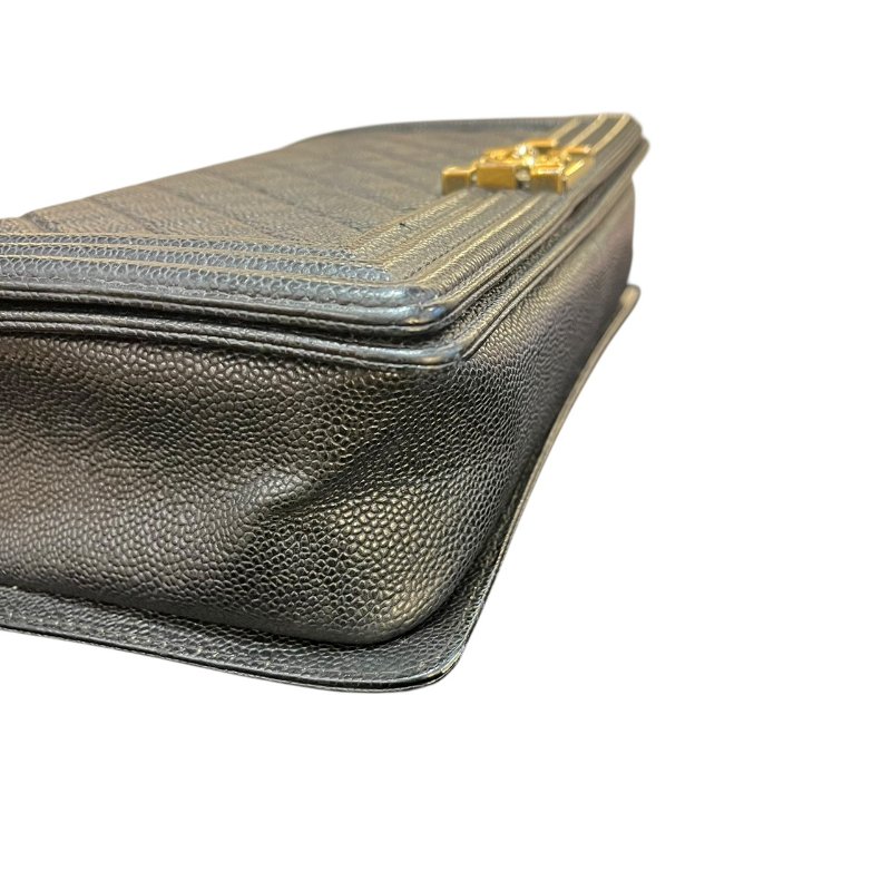 【美收精品】CHANEL黑色BOY 28 5-173-6