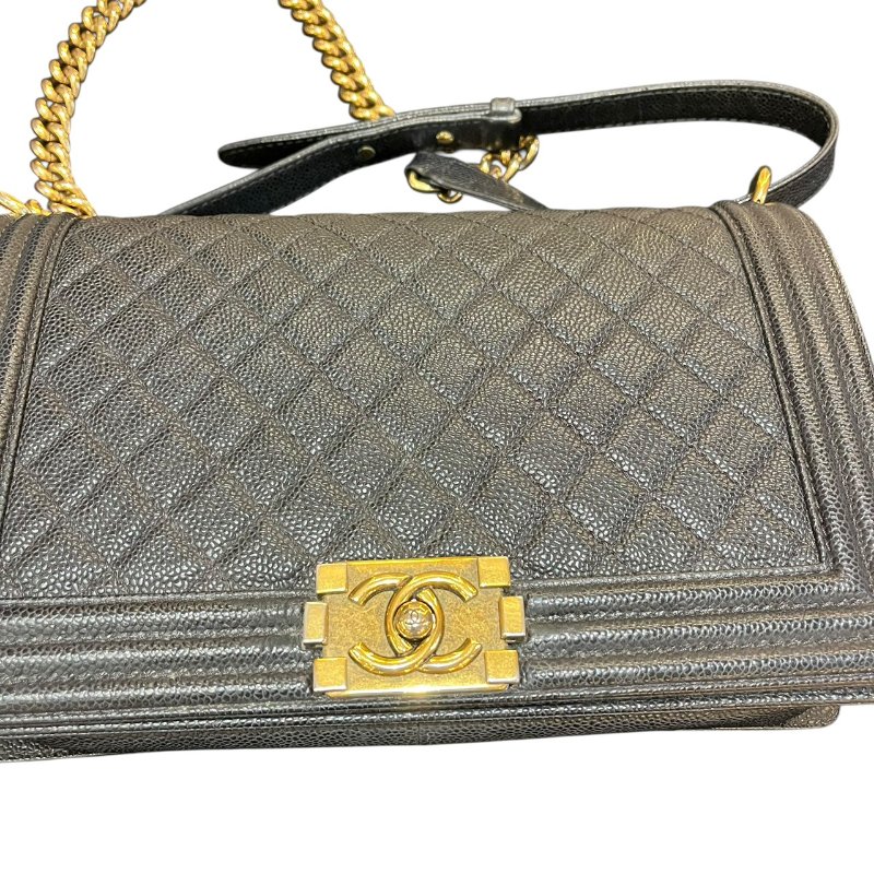 【美收精品】CHANEL黑色BOY 28 5-173-9