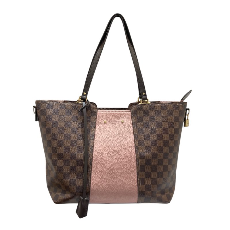 LOUIS VUITTON 路易威登 N44041  DAMIEN JERSE 老花肩背包 帆布 棕色 金釦-1