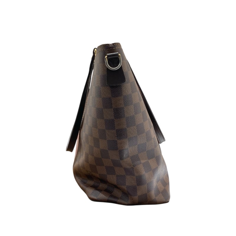 LOUIS VUITTON 路易威登 N44041  DAMIEN JERSE 老花肩背包 帆布 棕色 金釦-3