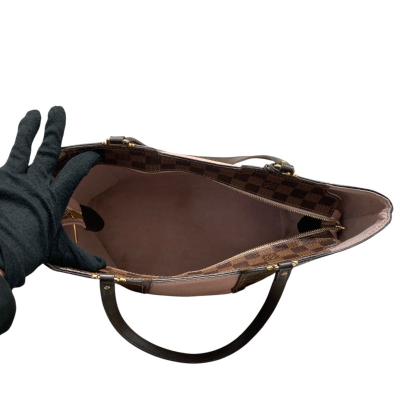 LOUIS VUITTON 路易威登 N44041  DAMIEN JERSE 老花肩背包 帆布 棕色 金釦-11