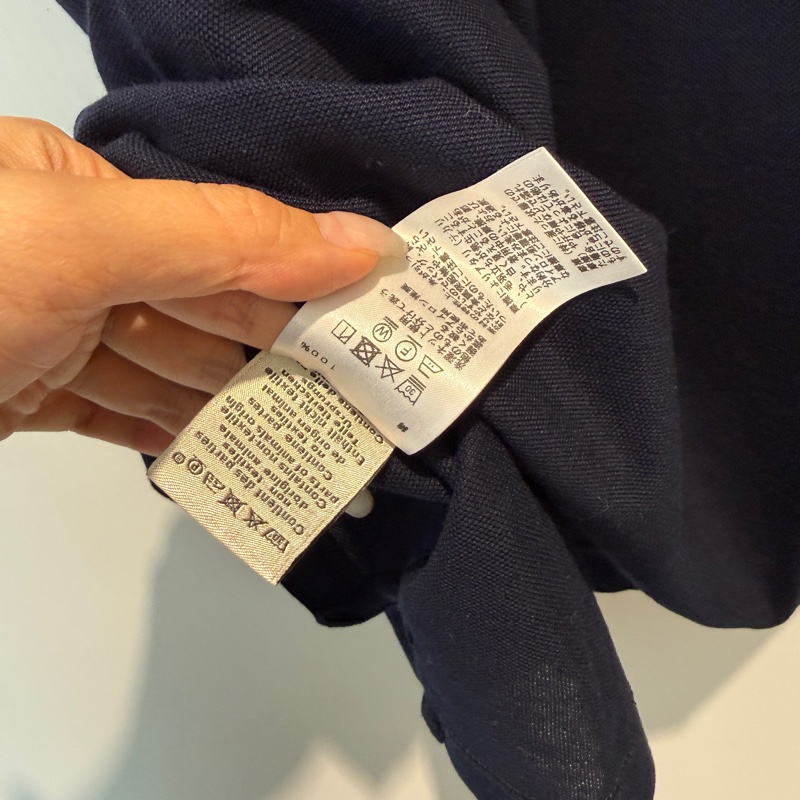 愛馬仕深藍色上衣polo-5