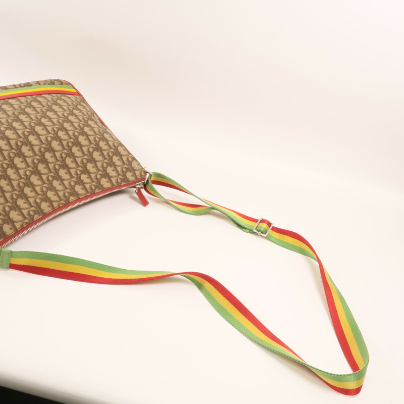 Dior 塗層帆布Rasta Trotter Messenger銀扣肩背袋-7