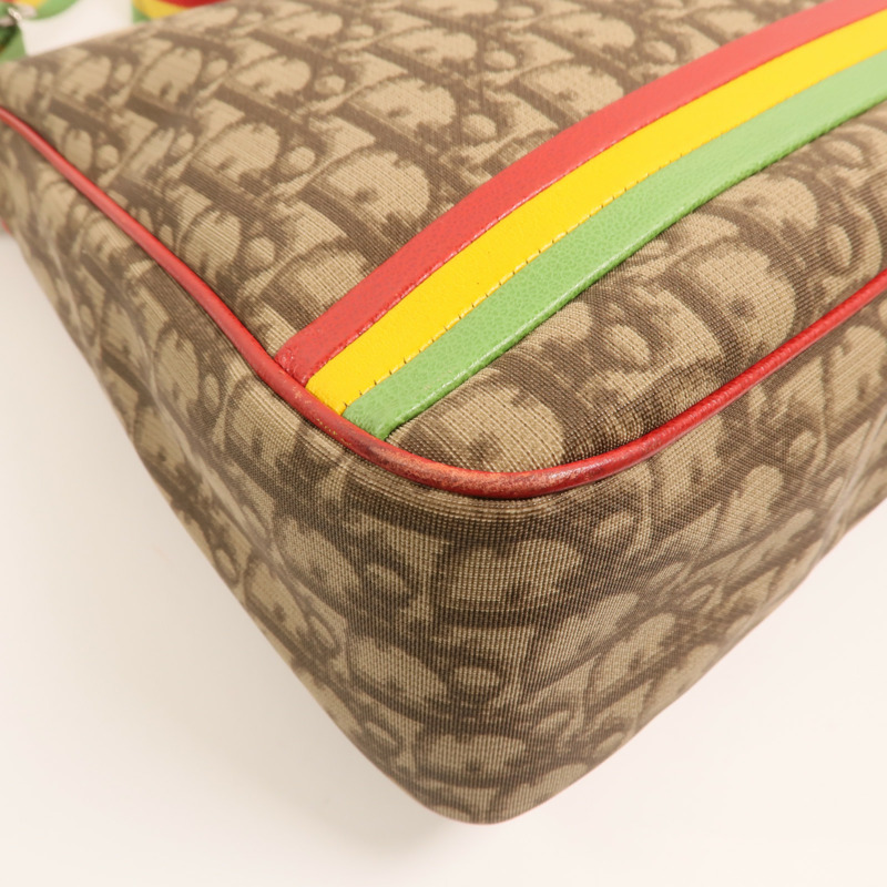 Dior 塗層帆布Rasta Trotter Messenger銀扣肩背袋-9