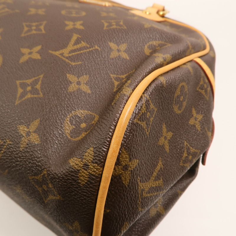 LOUIS VUITTON Monogram Montorgueil GM金扣肩背袋-10