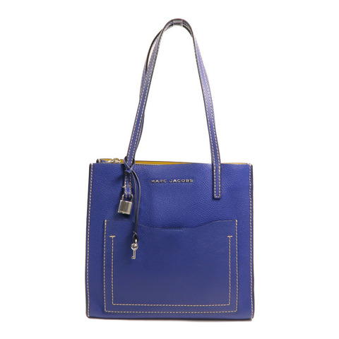 MARC JACOBS 牛皮皮革Shoulder Tote銀扣肩背袋