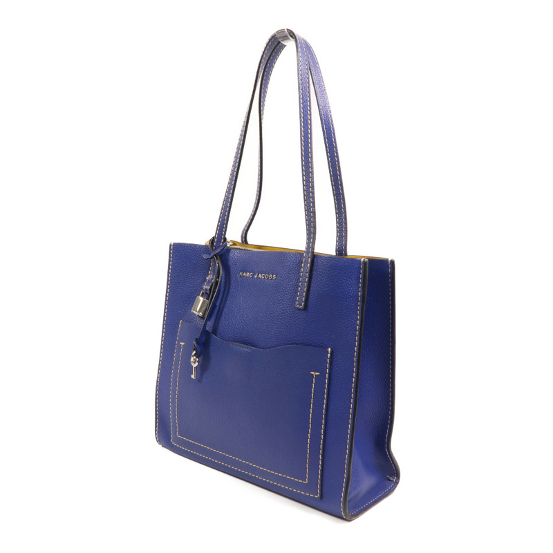 MARC JACOBS 牛皮皮革Shoulder Tote銀扣肩背袋-2