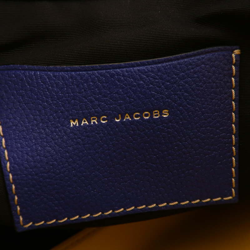 MARC JACOBS 牛皮皮革Shoulder Tote銀扣肩背袋-5
