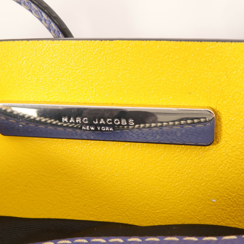 MARC JACOBS 牛皮皮革Shoulder Tote銀扣肩背袋-6