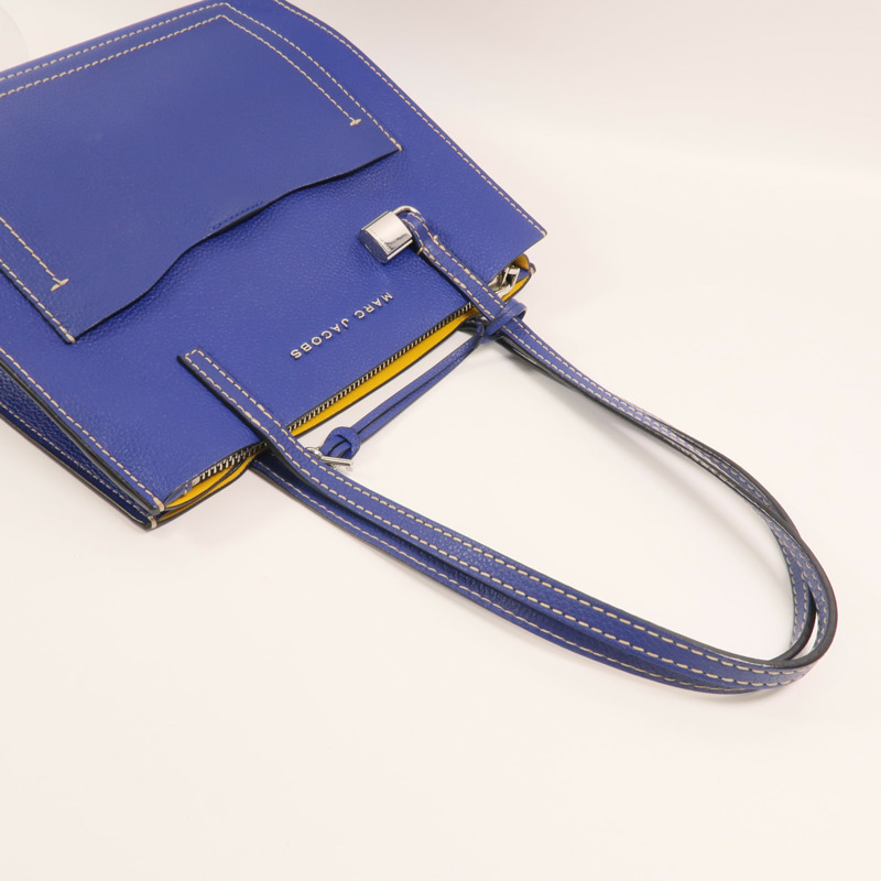 MARC JACOBS 牛皮皮革Shoulder Tote銀扣肩背袋-8