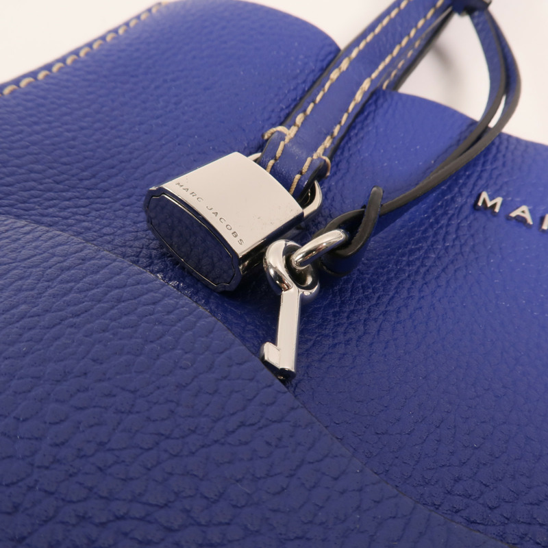 MARC JACOBS 牛皮皮革Shoulder Tote銀扣肩背袋-9