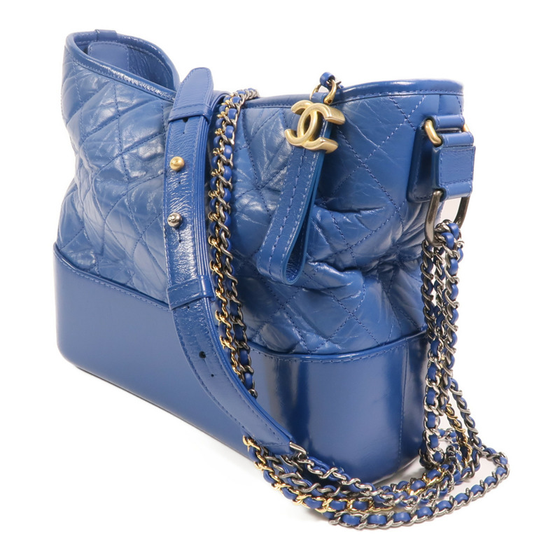 CHANEL 牛皮皮革Gabrielle Hobo Bag金扣鏈帶肩背袋-2