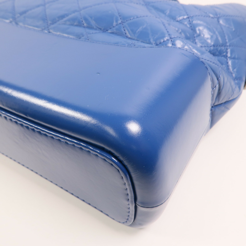 CHANEL 牛皮皮革Gabrielle Hobo Bag金扣鏈帶肩背袋-11