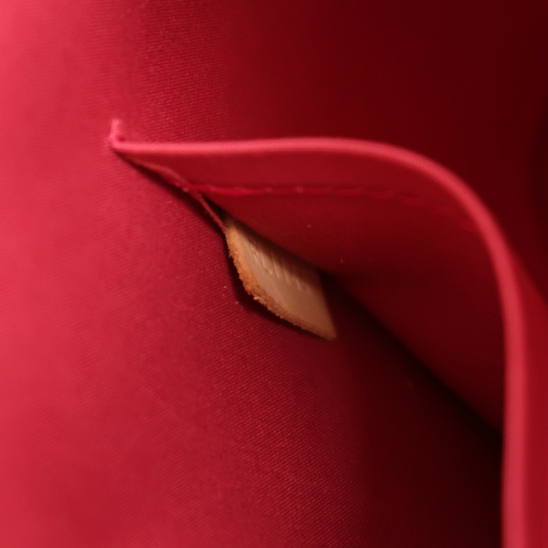 LOUIS VUITTON Monogram Vernis Alma MM金扣手挽袋-6