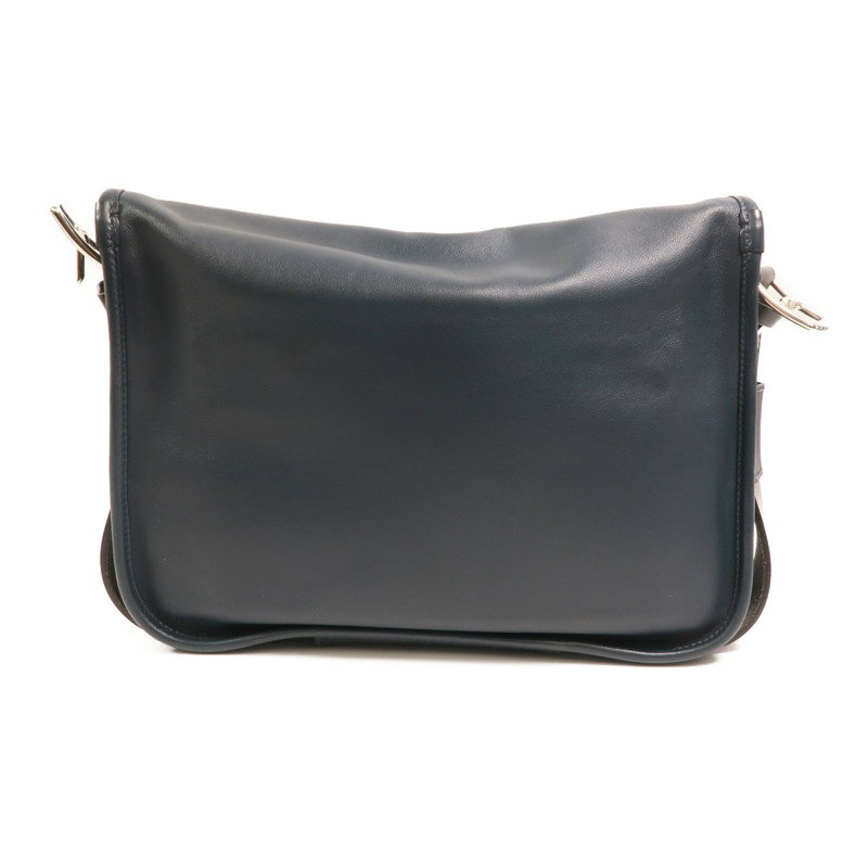 HERMES Sikkim皮革Barda 35銀扣肩背袋-1