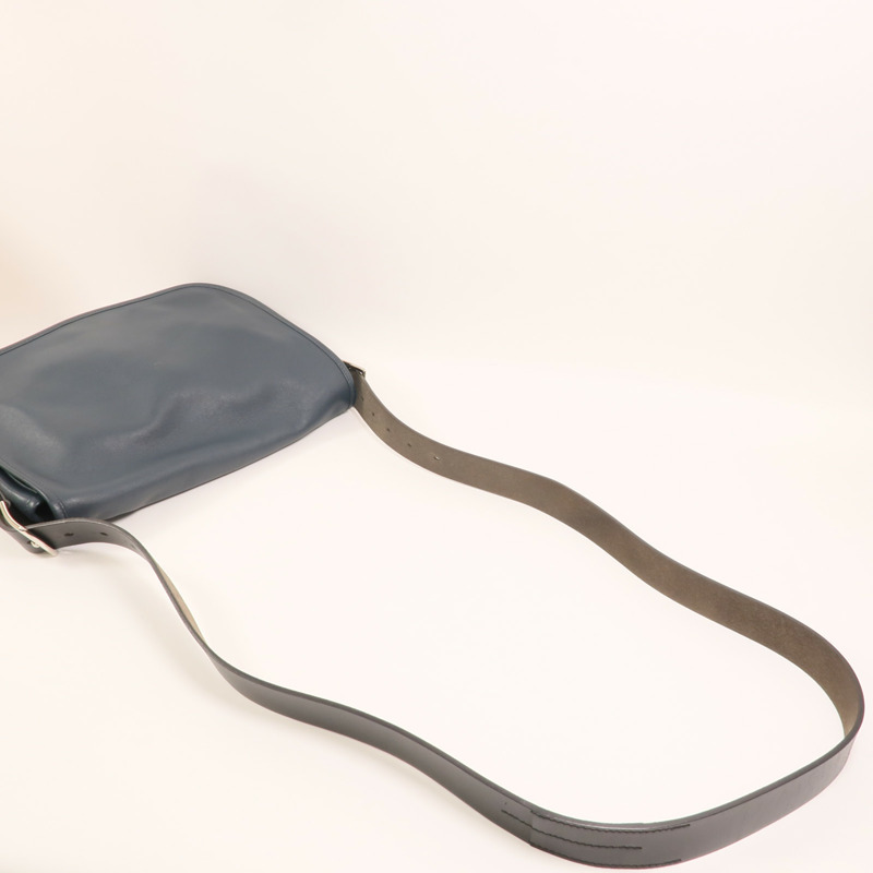 HERMES Sikkim皮革Barda 35銀扣肩背袋-7