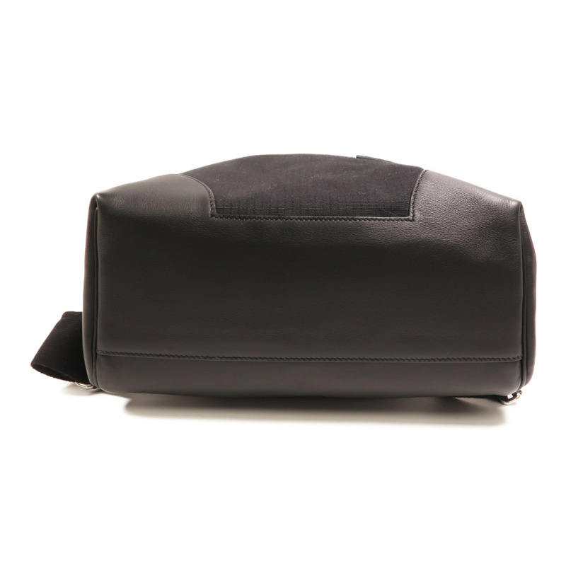 HERMES 帆布/Swift皮革Allback backpack銀扣背包-3