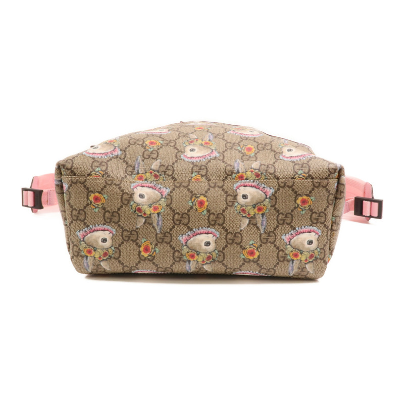 GUCCI 塗層帆布Backpack銀扣背包-3