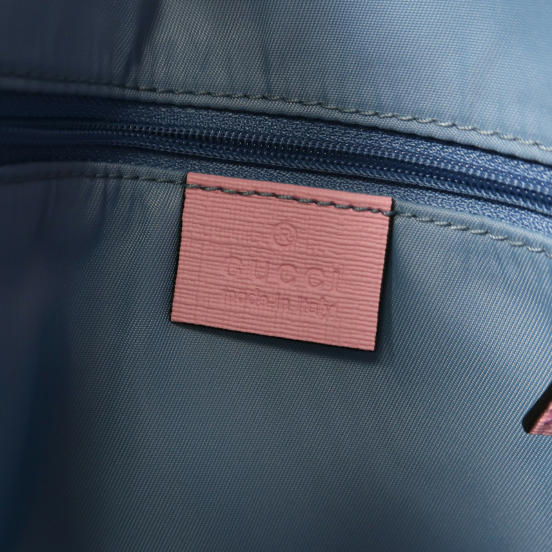 GUCCI 塗層帆布Backpack銀扣背包-5