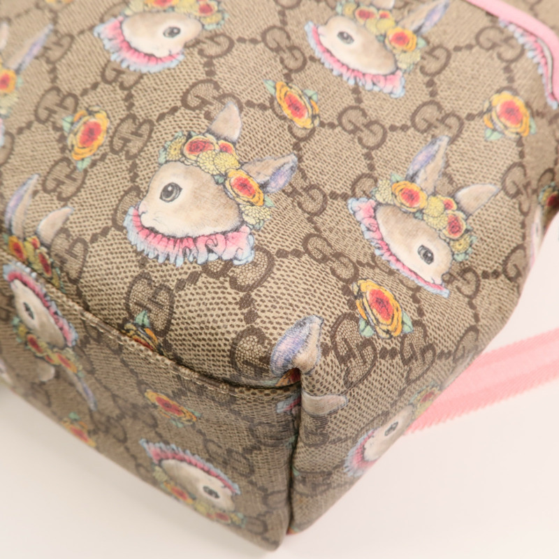 GUCCI 塗層帆布Backpack銀扣背包-11