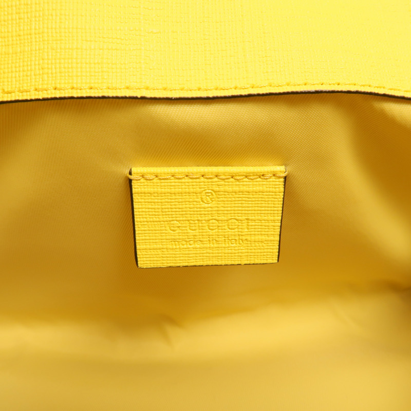 GUCCI 塗層帆布Children GG Supreme銀扣手挽肩背兩用袋-5