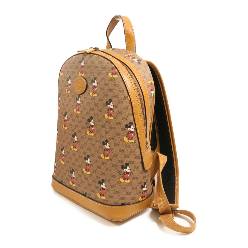 GUCCI 塗層帆布Disney x Gucci Backpack金扣背包-2