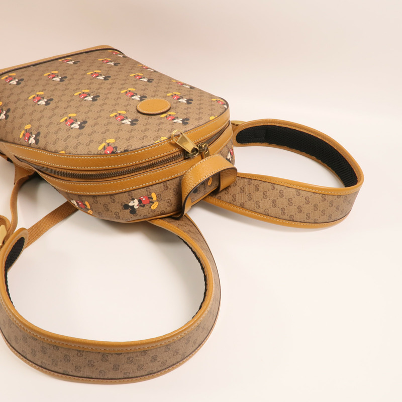 GUCCI 塗層帆布Disney x Gucci Backpack金扣背包-7
