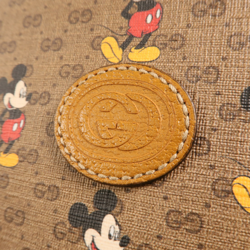 GUCCI 塗層帆布Disney x Gucci Backpack金扣背包-8