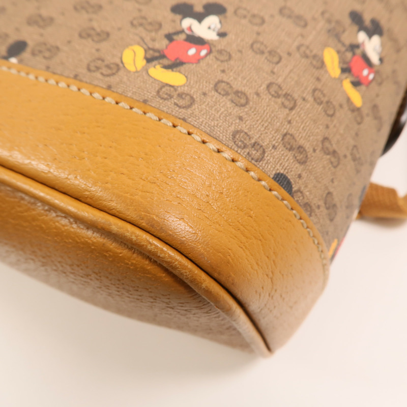 GUCCI 塗層帆布Disney x Gucci Backpack金扣背包-9