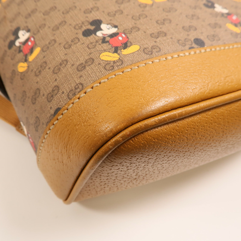 GUCCI 塗層帆布Disney x Gucci Backpack金扣背包-10