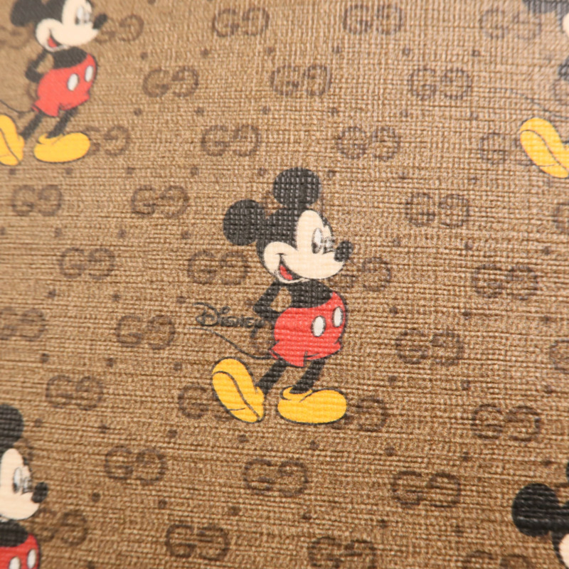GUCCI 塗層帆布Disney x Gucci Backpack金扣背包-13