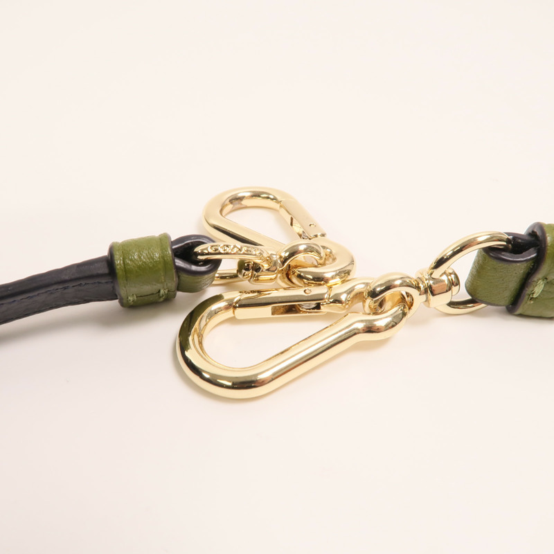 COACH 牛皮皮革2 Way Shoulder金扣手挽肩背兩用袋-8