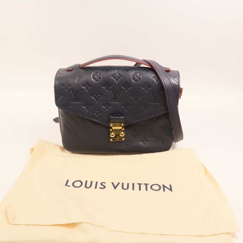 LOUIS VUITTON Monogram Empreinte Pochette Metis金扣手挽肩背兩用袋-8