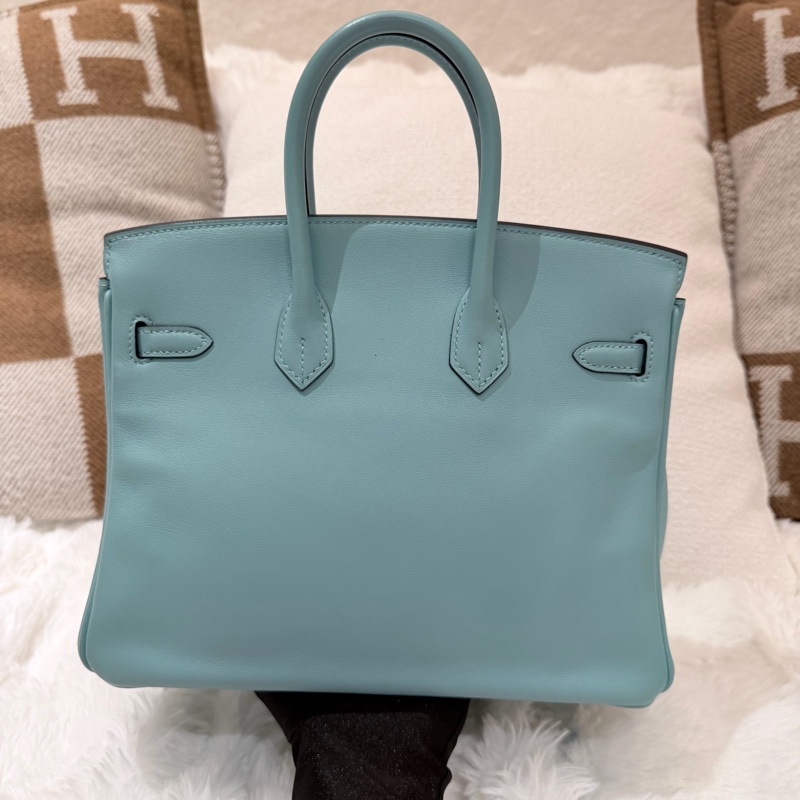 Birkin 25/ 馬卡龍藍 金扣/ T刻-1