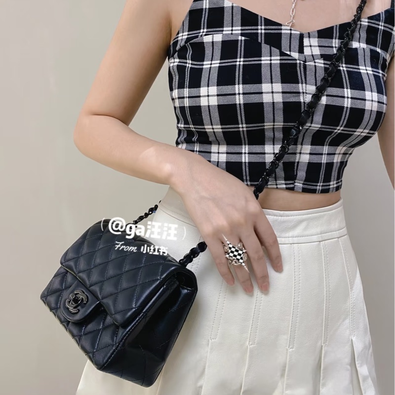ෆ Chanel Soblack 全黑方胖-1