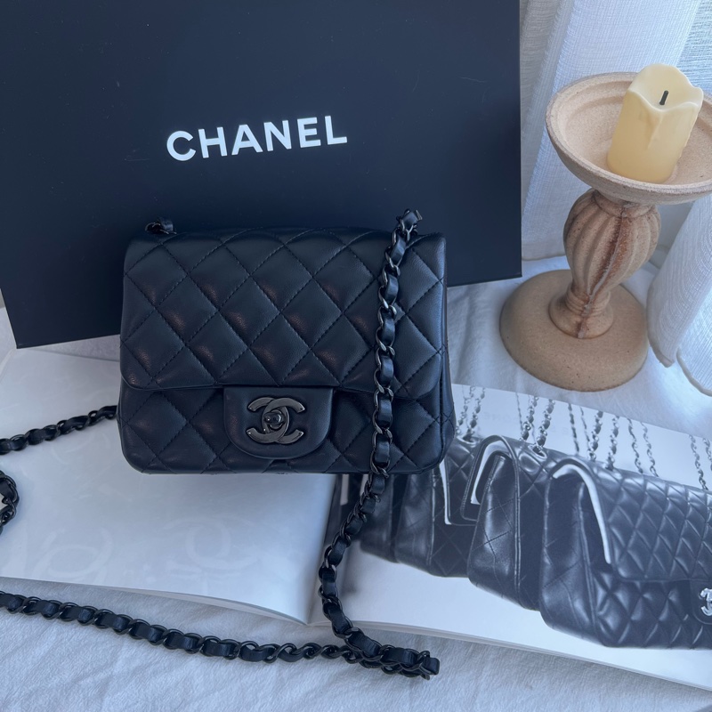 ෆ Chanel Soblack 全黑方胖-5